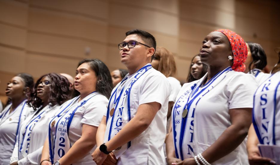 The PGCC Nursing Pinning Ceremony will be on Tuesday, May 12, at 5 p.m. in the Centers for Performing Arts, Grand Theater. This ceremony celebrates the achievements of the graduating nurses.