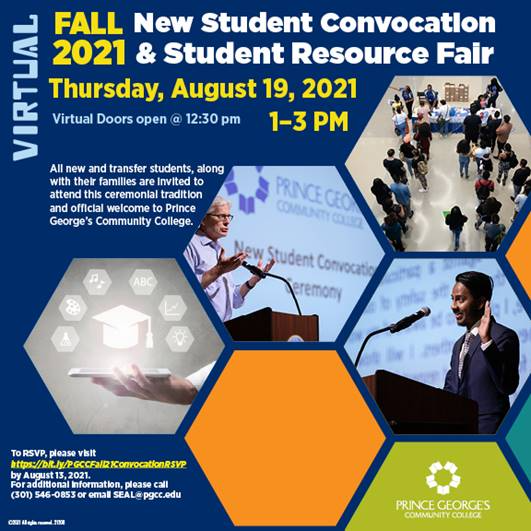 Fall 2021 Virtual New Student Convocation and Student Resource Fair