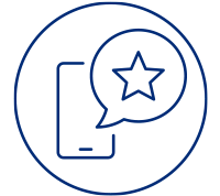 vector drawing of a cell phone with a notification
