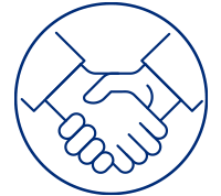 vector drawing of a handshake