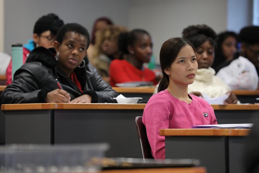 Students in lecture class