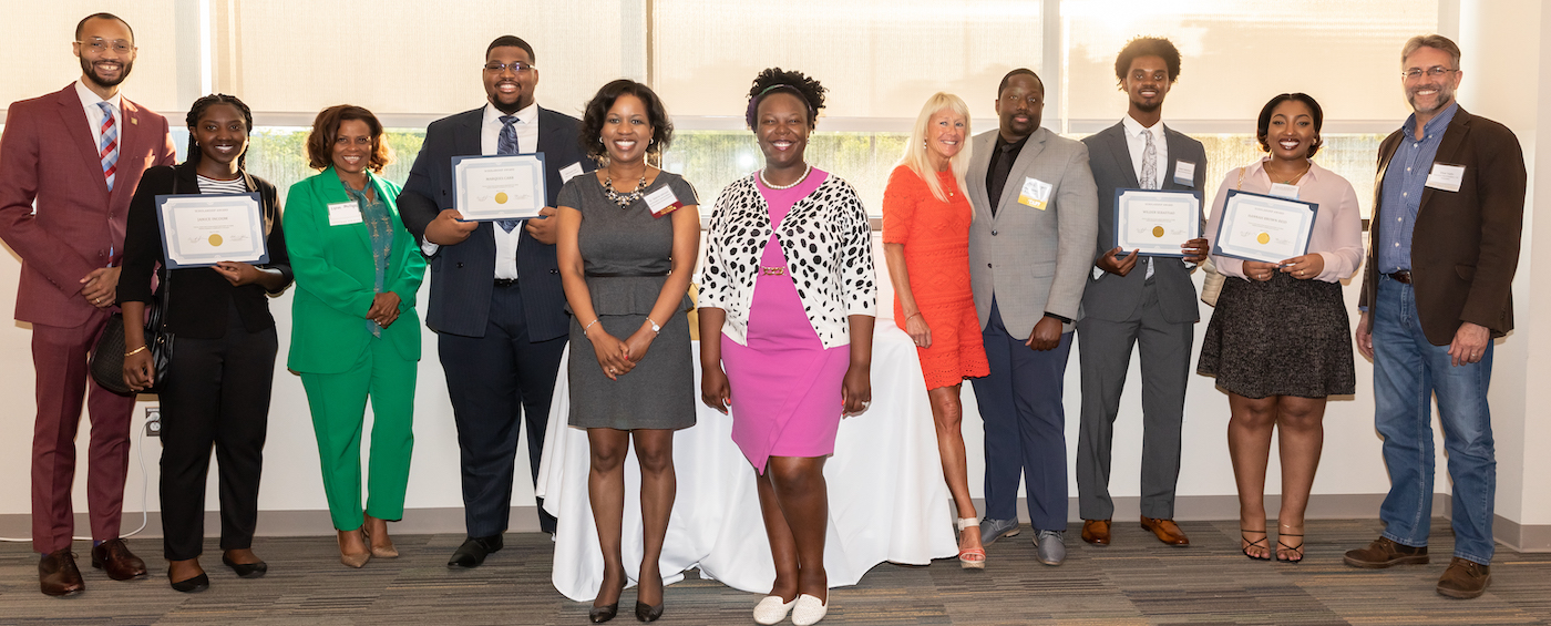 AOBA Scholarship Recipients with PGCC Staff