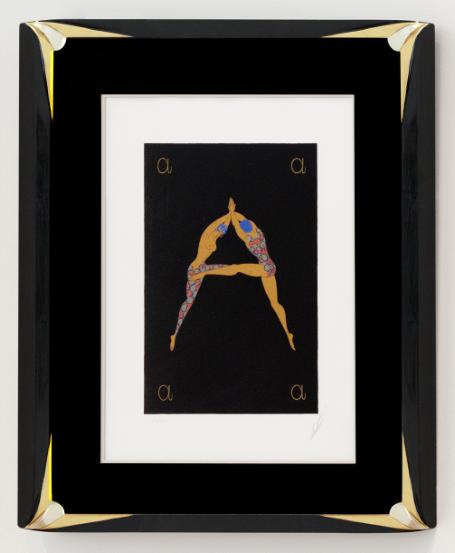 Erte - Alphabet Suite, Letter A - Serigraph