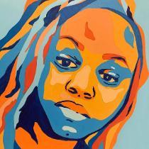 3rd Place Award - Kara Rice - Complementary Color Selfie