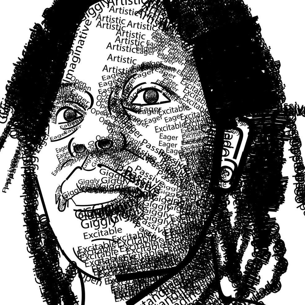 1st Place - Sera Koroma - Letter Form - Portrait
